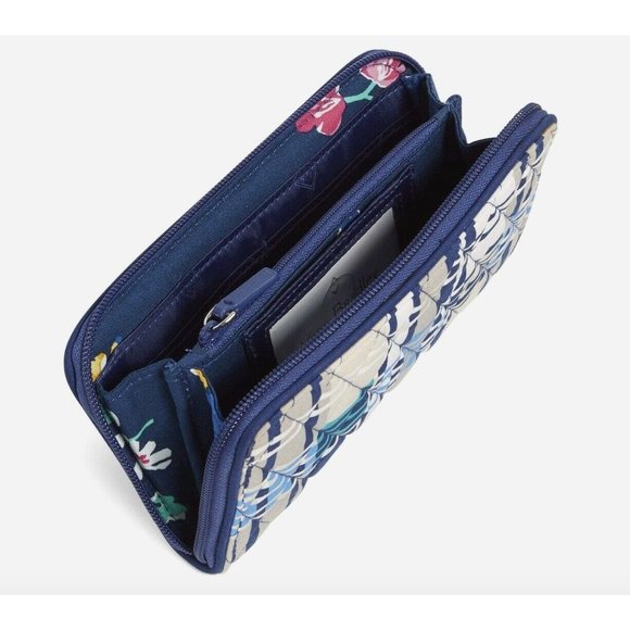 NWT Vera Bradley RFID Georgia Wallet - Santiago woven in Signature Cotton - Picture 2 of 7